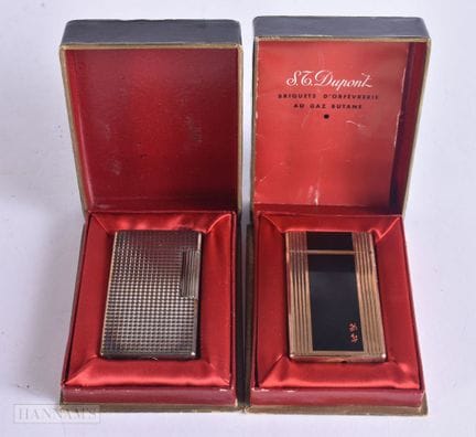 DOS ENCENDEDORES ST DUPONT EN CAJA, uno de ellos c