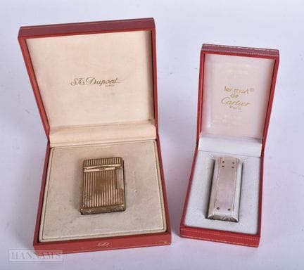 Ein Vintage-Taschenfeuerzeug „Cartier Santos“, Mod