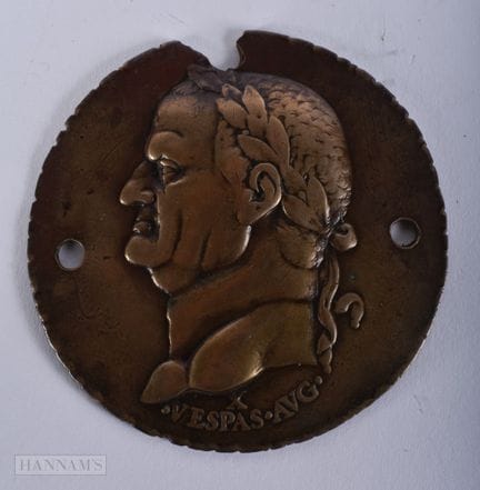 Eine italienische Bronzemedaille aus dem späten 17