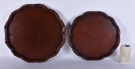 TWO 19TH CENTURY CHINESE CARVED HUANGHUALI WOOD LO