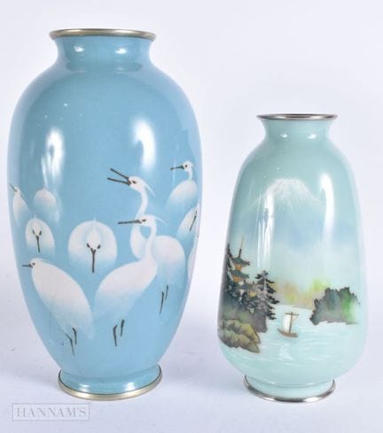 TWO EARLY 20TH CENTURY JAPANESE MEIJI PERIOD CLOIS