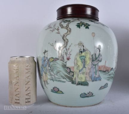 JARRA CHINA DE PORCELANA PARA JENGIBRE CON TAPA, D