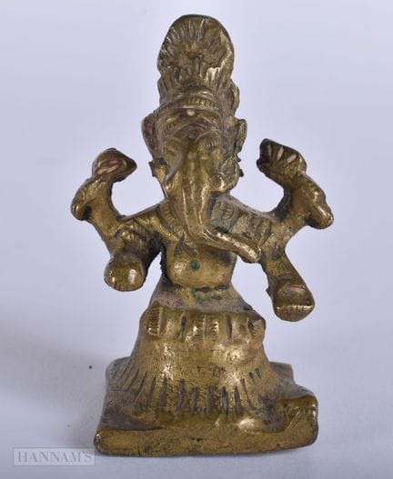 PEQUEÑA FIGURA INDIA DE BRONCE DE LOS SIGLOS XVIII