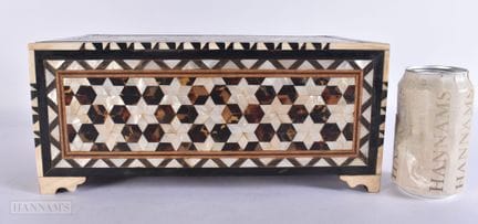 AN OTTOMAN MIDDLE EASTERN MOTHER OF PEARL INLAID W