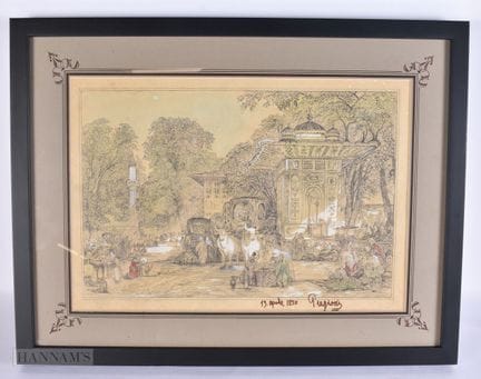 European School (19th Century) Watercolour, Arabic