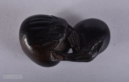 Un netsuke japonés del siglo XIX, del periodo Meij