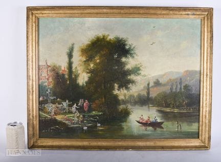 École continentale (fin du XIXe siècle). Huile sur