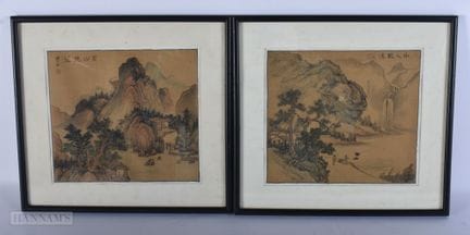 Chinese School (19th/20th Century) Pair, Watercolo
