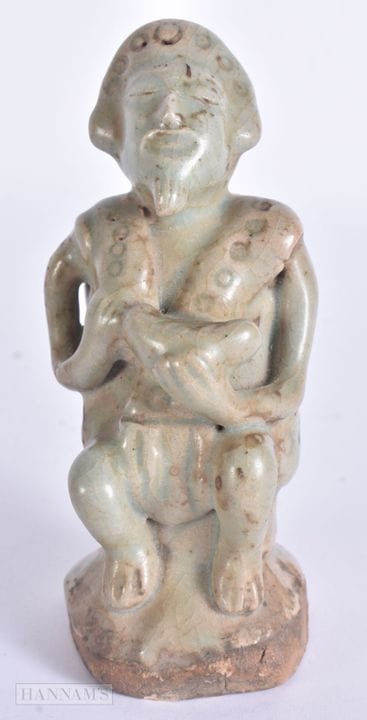 AN 18TH CENTURY SOUTH EAST ASIAN CELADON STONEWARE