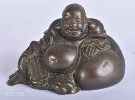 MODELO DE BUDDHA DE BRONCE CHINO DE LOS SIGLOS XVI