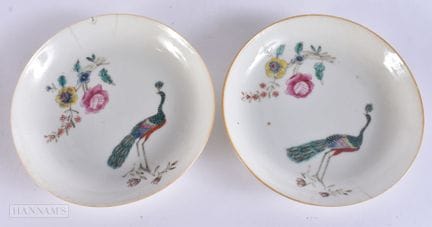 A PAIR OF 18TH CENTURY CHINESE EXPORT FAMILLE ROSE