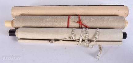 THREE ORIENTAL SCROLLS. (3)