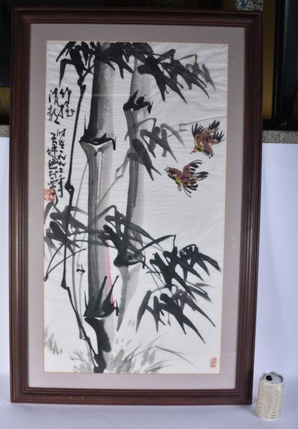 Nach einem Gemälde von Li Kuchan (1898–1983): „Zwe