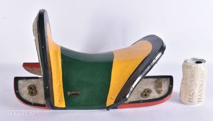 AN EARLY 20TH CENTURY CHINESE SHAGREEN MOUNTED CAR