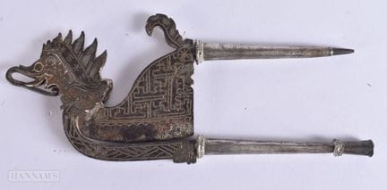AN UNUSUAL PAIR OF 19TH CENTURY SOUTH EAST ASIAN B