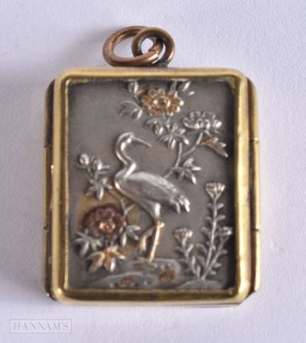 AN UNUSUAL 19TH CENTURY JAPANESE MEIJI PERIOD SILV