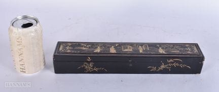 Ein großer chinesischer Export-Fächerkasten aus sc