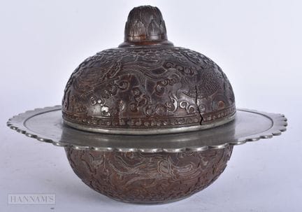 UN PRECIOSO CUENCO CHINO DE LA DINASTÍA QING, DE P
