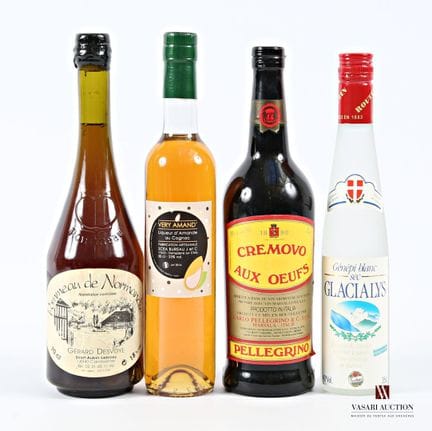 Lot de 4 blles comprenant :		
1 bouteille	POMMEAU 