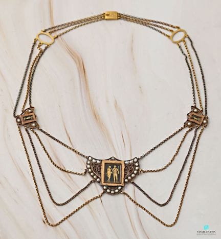 Collier dit d'esclavage en or jaune 750 millièmes 
