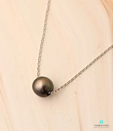 Chaîne en or gris 750 millièmes maille forçat et u