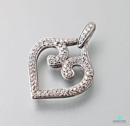 Dans le goût de O.J. Perrin, pendentif cordiforme 