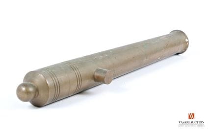 Riproduzione di un cannone da marina, ottone massi
