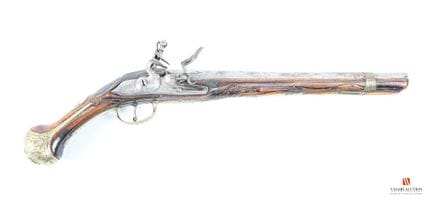 Elegante pistola a pietra focaia, canna a spigoli 