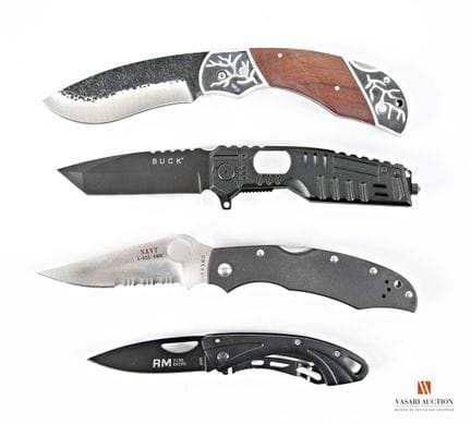 Coltello pieghevole Buck, lama “tanto” bronzata da