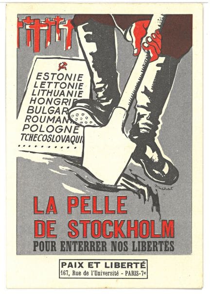 Militaria : Guerre froide / Tract - Carte postale 