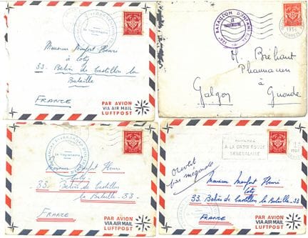 Militaria: Los 11 Militaria-Umschläge – Algerien 1