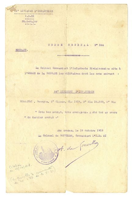 Militaria: Erster Weltkrieg 1914–1918/Posthume Aus