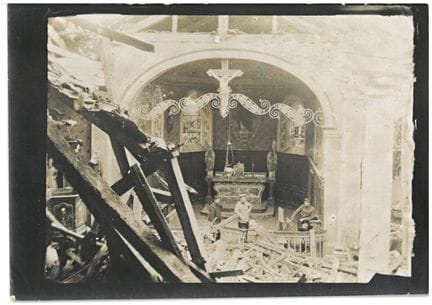 Militaria: Foto/Ruinas/Primera Guerra Mundial 1914