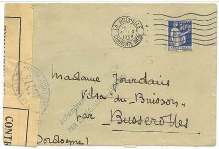Militaria: Brief/Zensur/Zweiter Weltkrieg 1939/194
