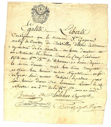 Militaria: Französische Revolution 1794 (Terror) /