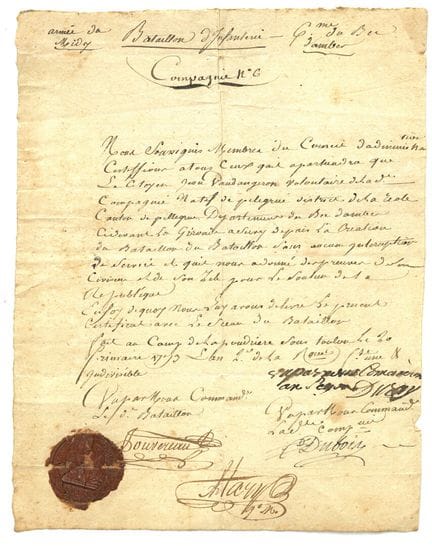Militaria: FRANZÖSISCHE REVOLUTION/Jahr II 1793/Mi