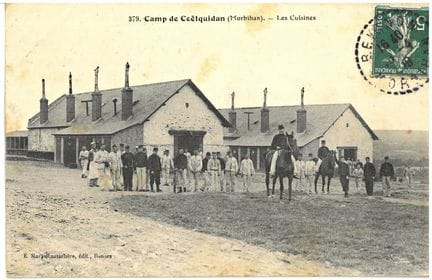 Militaria: CPA: 1909 Coëtquidan Camp (Morbihan - 5