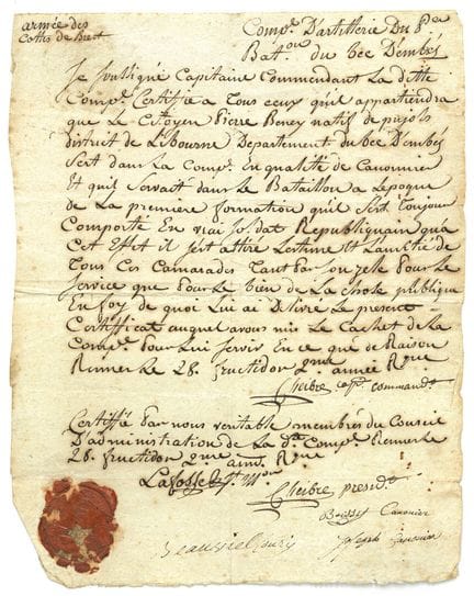 Militaria: FRANZÖSISCHE REVOLUTION/Jahr II 1794/Mi