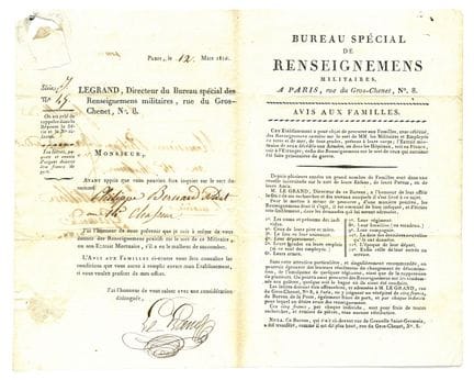 Militaria: Erstes Kaiserreich/Restauration 1816/Fa