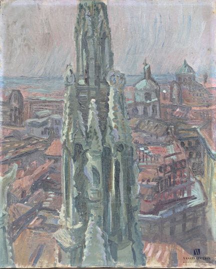 OTTO W. (20th century)
View of the Duomo of Milan
