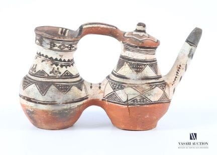 Gargoulette berbère ou Tabuqalt en terre cuite à d