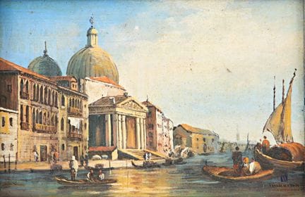Contemporary School
View of Venice
Oil on panel
Un