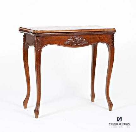 Tavolo da gioco in legno massello e impiallacciatu