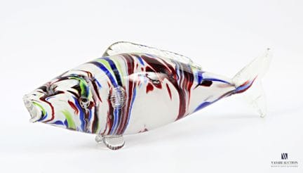 MURANO
Pez de cristal soplado con decoraciones de 
