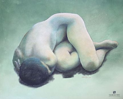 DOUENCE
Donna seduta - donna rannicchiata 
Due ope