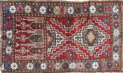 Tappeto dell'Anatolia (ordito e trama, pelo in lan