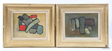 ANONYMOUS (20th century)
Abstractions
Two oil pain