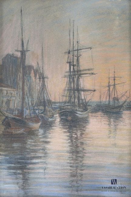 CALLOT Henri (1875-1956)
Voiliers au mouillages
Pa
