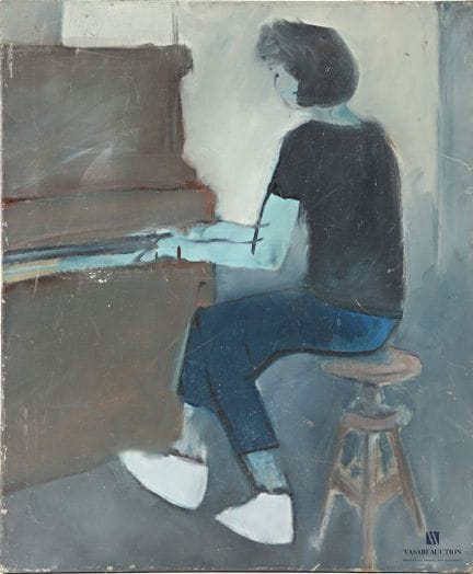 ANONYMOUS (20th century)
The Pianist
Oil on canvas