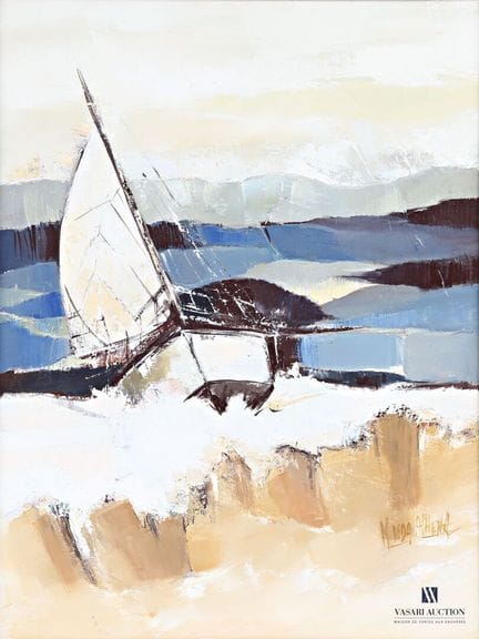 ATHENA Magda
Sailing Ship
Oil on canvas
Signed low